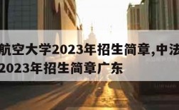 中法航空大学2023年招生简章,中法航空大学2023年招生简章广东